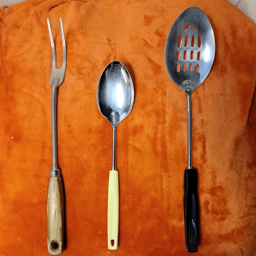 Stainless Steel Kitchen Cooking/Serving Trio - Set